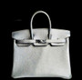 [Exclusive] Hermes Silver Birkin 25 cm Chevre Palladium Hardware