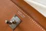Hermes Gold Kelly Danse Bag Evercolour Leather Palladium Hardware  Hermes Gold Kelly Danse Bag Evercolour Leather Palladium Hardware