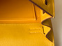 Hermes 9D Jaune Ambre Kelly Danse Bag Evercolour Leather Gold Hardware