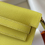 Hermes Kelly Wallet to Go 1Z Jaune Poussin/Mauve Sylvestre EPSOM GHW