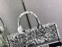 Christian Dior DIOR BOOK TOTE Latte Multicolor Dior Zodiac Embroidery  Christian Dior DIOR BOOK TOTE Latte Multicolor Dior Zodiac Embroidery