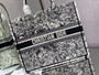 Christian Dior DIOR BOOK TOTE Latte Multicolor Dior Zodiac Embroidery  Christian Dior DIOR BOOK TOTE Latte Multicolor Dior Zodiac Embroidery