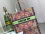 Christian Dior DIOR BOOK TOTE Multicolor Dior In Lights Embroidery  Christian Dior DIOR BOOK TOTE Multicolor Dior In Lights Embroidery