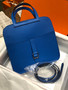 Hermes  Blue Hydra Halzan mini bag  Hermes  Blue Hydra Halzan mini bag