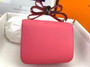 Hermes 8W Rose Azalee Constance Epsom leather 18cm Gold Hardware