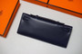 HERMÈS Kelly Cut Black Boxcalf with Peacock Feather GHW Limited Edition 