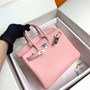 Hermes Sakura Pink  Birkin 25 cm Swift Palladium  Hardware Hermes Sakura Pink  Birkin 25 cm Swift Palladium  Hardware