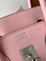 Hermes Sakura Pink  Birkin 25 cm Swift Palladium  Hardware