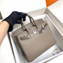 Hermes M8 Gris Asphalte Birkin 25 cm Swift Palladium  Hardware Hermes M8 Gris Asphalte Birkin 25 cm Swift Palladium  Hardware