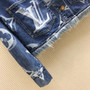 Louis Vuitton 1A8LIN  BLURRY GIANT MONOGRAM COLLARLESS DENIM JACKET  Louis Vuitton 1A8LIN  BLURRY GIANT MONOGRAM COLLARLESS DENIM JACKET