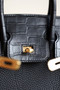 Hermès Black Niloticus Crocodile /Togo Birkin Touch 25cm Palladium Hardware  Hermès Black Niloticus Crocodile /Togo Birkin Touch 25cm Palladium Hardware