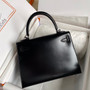 Hermès So Black Kelly 25 Box Leather Palladium Hardware Hermès So Black Kelly 25 Box Leather Palladium Hardware