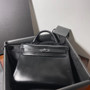 Hermès SO Black Box Retourne Kelly 32cm Black Hardware 