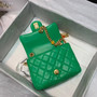 Chanel Flap Bag with Resin & Gold-Tone Metal Green Mini 