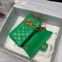 Chanel Flap Bag with  Resin & Gold-Tone Metal Green Small 