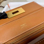 Hermès Mini 24/24 – 21 Bag Gold Evercolor/Swift leather  Hermès Mini 24/24 – 21 Bag Gold Evercolor/Swift leather