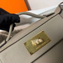 Hermès Mini 24/24 – 21 Bag M8 Gris Asphalte Evercolor/Swift leather  Hermès Mini 24/24 – 21 Bag M8 Gris Asphalte Evercolor/Swift leather