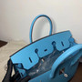 Hermes P3 Bleu Du Nor Birkin 35cm Epsom Leather Palladium Hardware  Hermes P3 Bleu Du Nor Birkin 35cm Epsom Leather Palladium Hardware