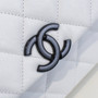 Chanel Small Grained Calfskin Lacquered Logo Flap Bag
