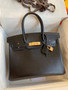 Hermes Black RETOURNE Birkin 30 Box Calf GHW Hermes Black RETOURNE Birkin 30 Box Calf GHW