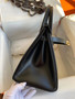 Hermes Black RETOURNE Birkin 30 Box Calf GHW Hermes Black RETOURNE Birkin 30 Box Calf GHW