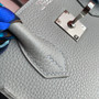 Hermes 8U Blue Glacier Birkin 25cm Togo Palladium Hardware