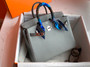 Hermes 8U Blue Glacier Birkin 25cm Togo Palladium Hardware