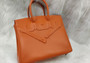 Hermes Shadow Birkin 25 Bag Orange Evercalf Limited Edition Hermes Shadow Birkin 25 Bag Orange Evercalf Limited Edition