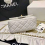 Chanel Small Flap Bag With Bow Strap White