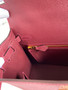 HERMES KELLY 28 SELLIER BORDEAUX EPSOM GOLD HARDWARE  HERMES KELLY 28 SELLIER BORDEAUX EPSOM GOLD HARDWARE