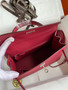 HERMES KELLY 28 SELLIER RUBIS EPSOM PALLADIUM HARDWARE HERMES KELLY 28 SELLIER RUBIS EPSOM PALLADIUM HARDWARE