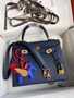 HERMES KELLY 28 SELLIER DEEP BLUE EPSOM GOLD HARDWARE HERMES KELLY 28 SELLIER DEEP BLUE EPSOM GOLD HARDWARE