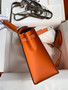 HERMES KELLY 28 SELLIER ORANGE EPSOM PALLADIUM HARDWARE HERMES KELLY 28 SELLIER ORANGE EPSOM PALLADIUM HARDWARE