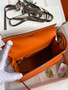 HERMES KELLY 28 SELLIER ORANGE EPSOM PALLADIUM HARDWARE HERMES KELLY 28 SELLIER ORANGE EPSOM PALLADIUM HARDWARE