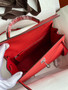HERMES KELLY 28 SELLIER RED EPSOM PALLADIUM HARDWARE HERMES KELLY 28 SELLIER RED EPSOM PALLADIUM HARDWARE