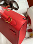 HERMES KELLY 28 SELLIER RED EPSOM GOLD HARDWARE HERMES KELLY 28 SELLIER RED EPSOM GOLD HARDWARE