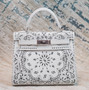 Hermes x Jay Ahr Special Edition custom-embroidering White Kelly 28 Bag Epsom Leather Palladium Hardware 