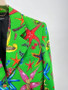 Versace TRÉSOR DE LA MER PRINT SILK BLAZER