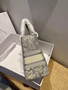 Christian Dior MEDIUM LADY D-LITE BAG Gray Toile de Jouy Reverse Embroidery