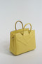 Hermes Mini Shadow Birkin 25 Bag C9 Soupre Yellow Evercalf Limited Edition