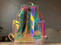 Louis Vuitton Christopher GM Prism Iridescent Monogram PVC Logo Backpack Bag