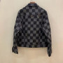 Louis Vuitton 1A8WBK  DISTORTED DAMIER DENIM JACKET Louis Vuitton 1A8WBK  DISTORTED DAMIER DENIM JACKET