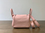  Hermes Mini Lindy 20cm Bag Sakura Pink Togo Palladium  Hardware 