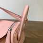  Hermes Mini Lindy 20cm Bag Sakura Pink Togo Palladium  Hardware 