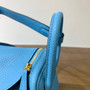 Hermes Mini Lindy 20cm Bag Blue de Nord Togo Gold Hardware 