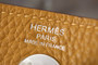 Hermes Mini Lindy 20cm Bag Seasme Togo Leather Palladium  Hardware