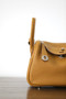 Hermes Mini Lindy 20cm Bag Seasme Togo Leather Palladium  Hardware