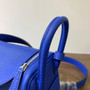 Hermes Mini Lindy 20cm Bag Electric Blue Togo Leather Palladium  Hardware
