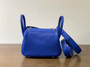 Hermes Mini Lindy 20cm Bag Electric Blue Togo Leather Palladium  Hardware