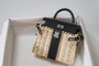  HERMES KELLY 20 MINI PICNIC BLACK SWIFT PALLADIUM HARDWARE